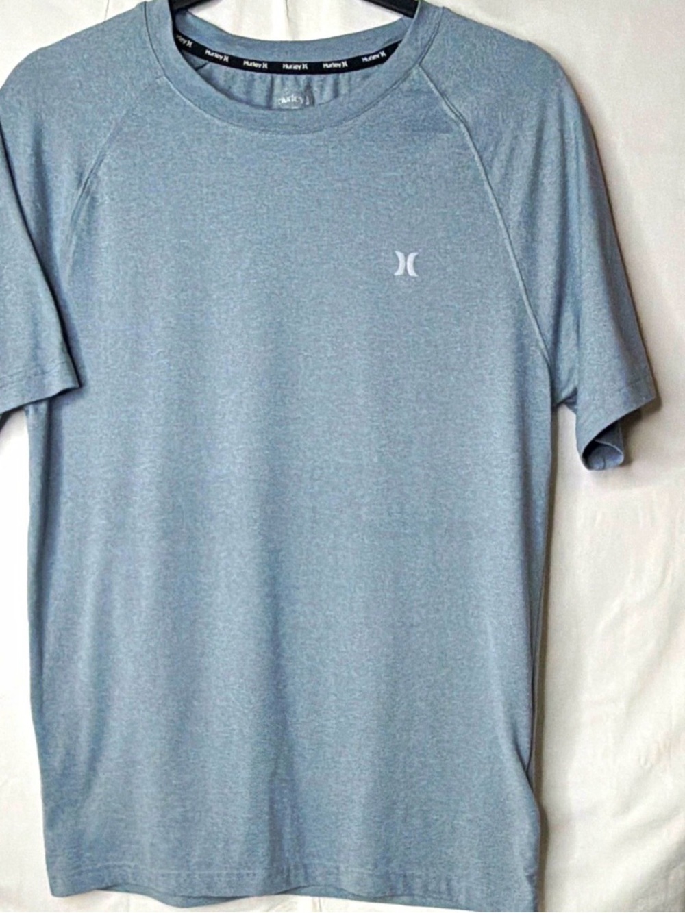 Hurley Men's Heather Sky Blue Short-Sleeve Performance Tee
